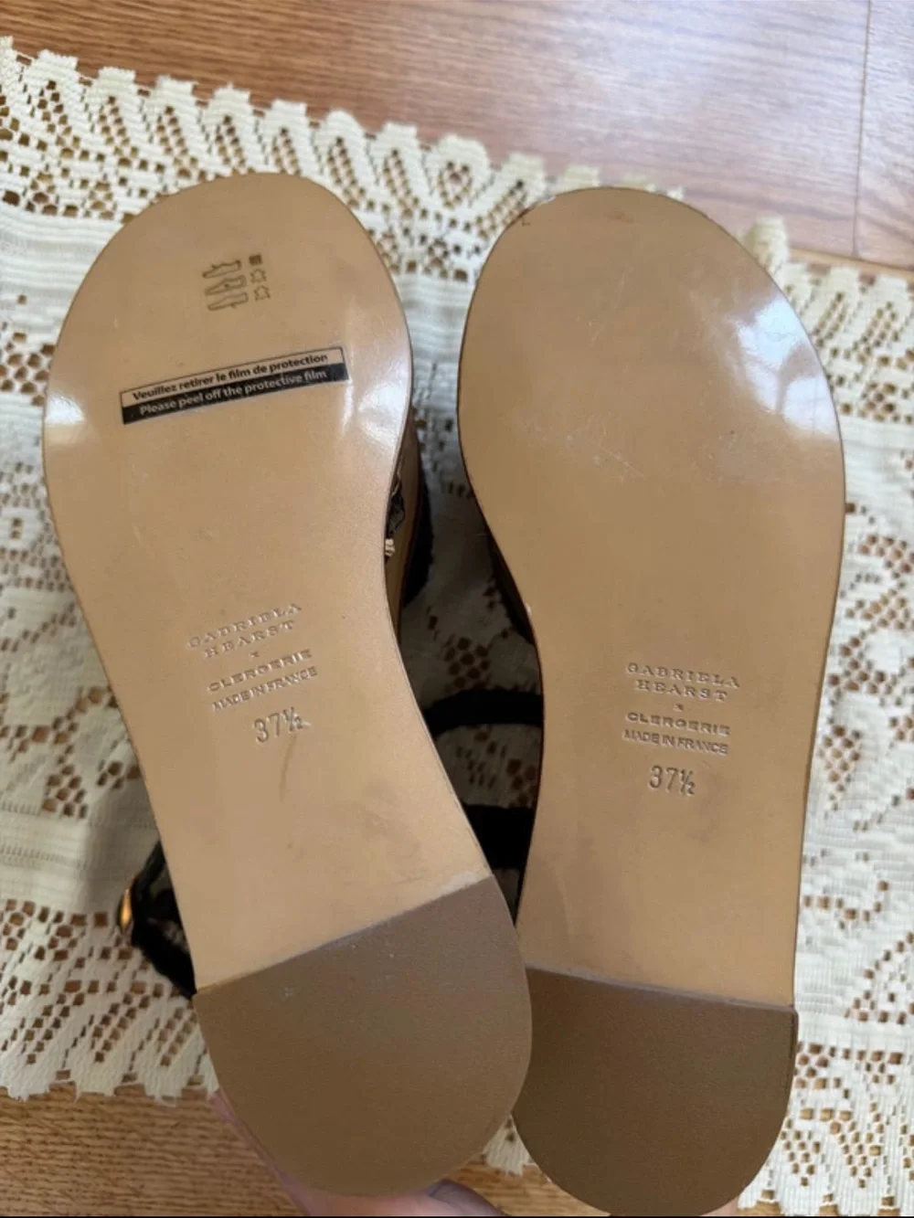Gabriela Hearst x Clergerie / Hester Raffia Platform Sandals EU 37.5